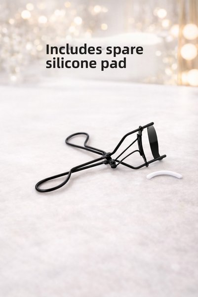ŞIK VE MUTLU Matte Black Professional Steel Eyelash Curler
