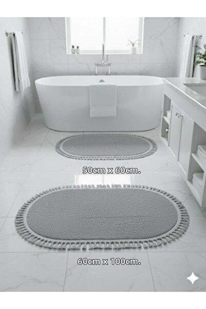 ALTUN CARPET Pano Plush Non-Slip Floor Mat Set, Consisting of 2-Piece + 3-Pie...