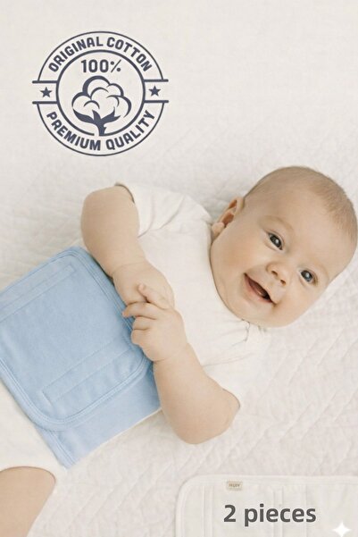 KİDOO BEBE مجموعة من حزامين للبطن والظهر للأطفال مُدفأين، لون وردي