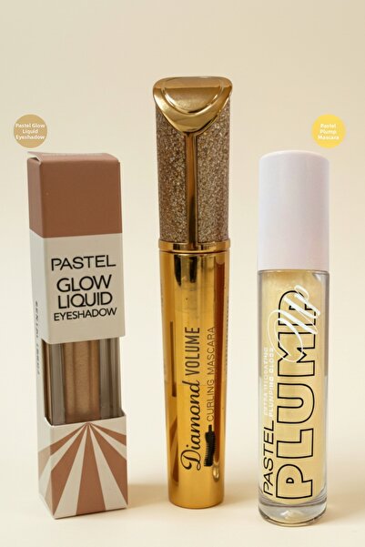 Pastel Women's Cosmetics Liquid Eyeshadow Lip Gloss Mascara (Rimel) 3-Piece M...