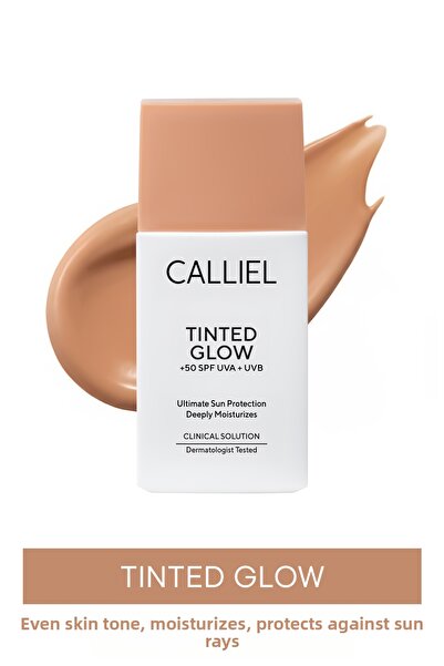 CALLİEL واقي شمسي سائل ملون يومي ذو ملمس خفيف يعادل اللون +SPF 50 – 02 - 50 مل