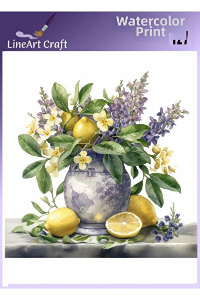 LİNEART طباعة روبون بالكي رقم: RB127-30x30 سم