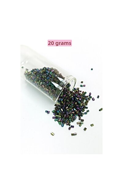 Royaleks Mărgele de sticlă tăiate 2mm - 20 grame - Lucioase, multicolore -BNC304