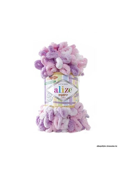 Alize لون منتفخ 6051 - وردي أرجواني، عبوة من 5 قطع