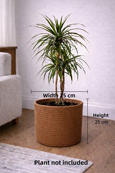 ÖRGÜM Basket Decorative Multi-Purpose Organizer 25 X25 cm