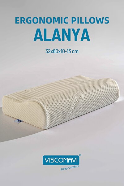 viscomavi Alanya Ergonomic & Orthopedic Visco Pillow | Neck Support |   Lined...