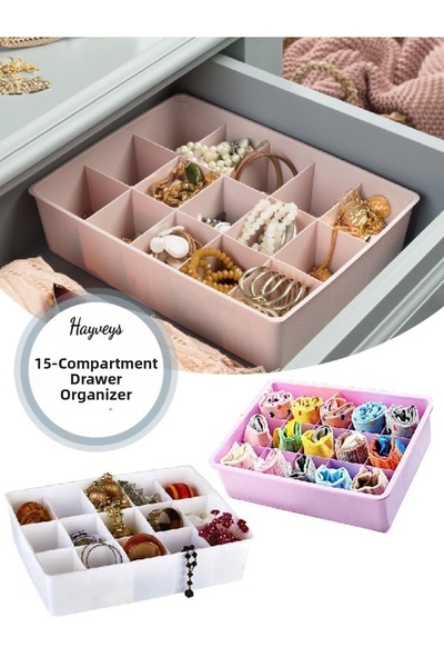 Hayveys Органайзер за шкаф с 15 отделения и чекмеджета (E-16)