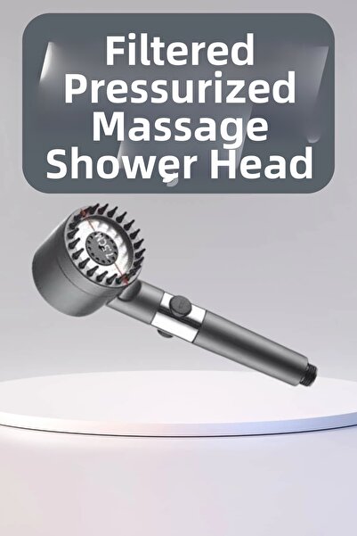 Epilons High-Performance Massage Effect Water-Saving Shower Head Chrome Plate...