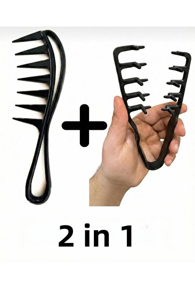 YURISH مجموعة مشط المعجزة ومشط التصفيف مكونة من قطعتين