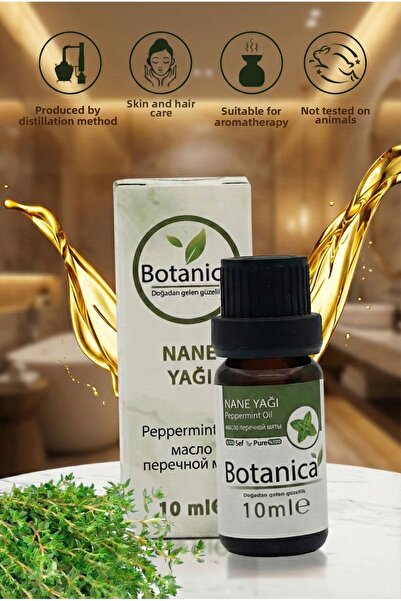 botanica زيت النعناع العطري النقي 100% 10 مل - منعش ونابض بالحيوية للعناية با...