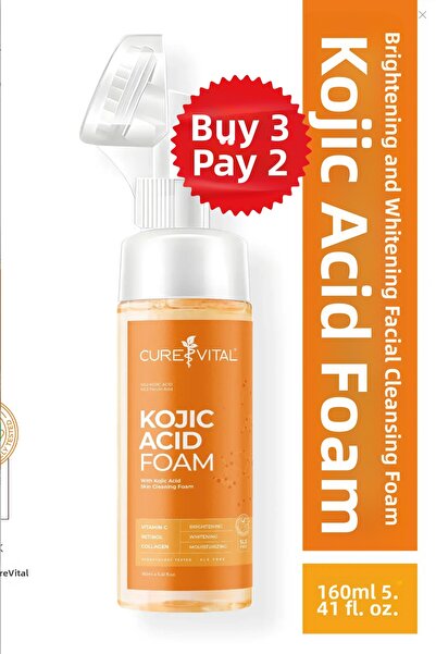 CureVital رغوة تنظيف الوجه بحمض الكوجيك