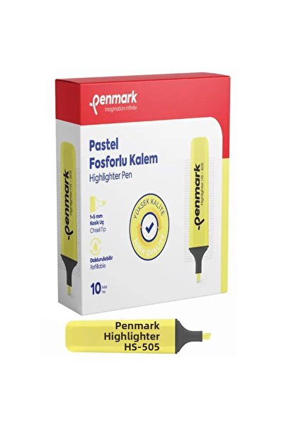 penmark قلم تحديد بلون الليموني الباستيل (10 قطع)