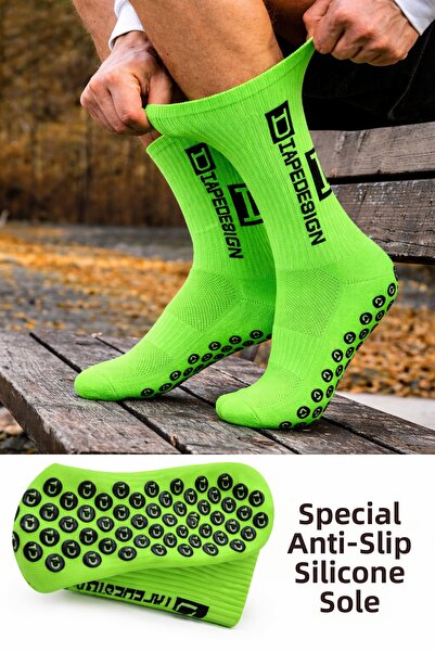 GAZELMANYA Șosetă de fotbal - Talpă din silicon anti-alunecare, prosop de cau...