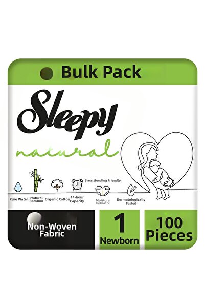 Sleepy عبوة ناتشورال جروس حفاضات أطفال مقاس 1 لحديثي الولادة 100 قطعة