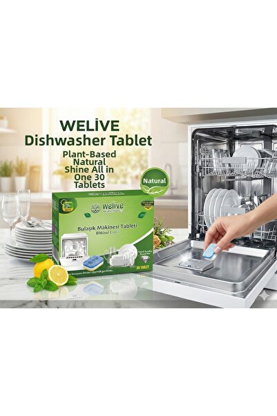 Welive 30 قرصًا لغسل الأطباق