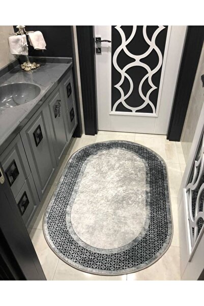 MyDecoRoom مجموعة سجادة حمام مزخرفة مضادة للحساسية وقابلة للغسل في الغسالة وم...