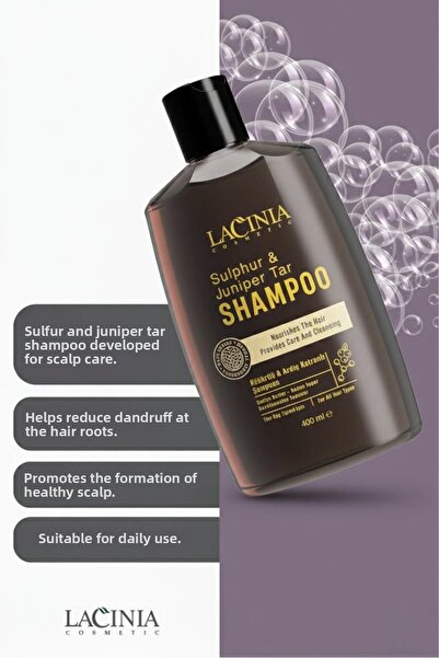 Lacinia Sulfur and Juniper Tar Shampoo 400ml
