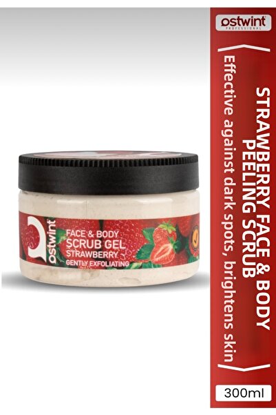 Ostwint جل تقشير بخلاصة الفراولة للوجه والجسم 300 مل