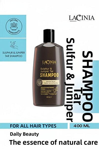 Lacinia شامبو قطران الكبريت والعرعر 400 مل
