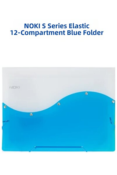 Noki Seri S Elastic Dosar cu 12 compartimente Albastru 1 bucată