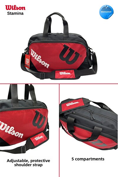Wilson Black Red Sports and Travel Bag - Hand Suitcase