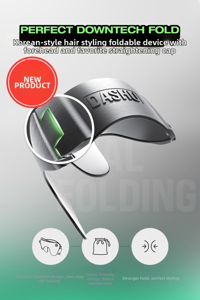 Dashu أداة تصفيف الشعر القابلة للطي على الطراز الكوري، غطاء رأس لتمليس الشعر ...