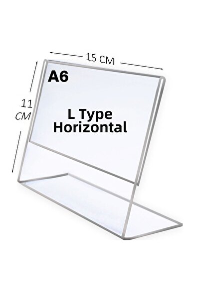 HEROGLAS Οριζόντια επιτραπέζια θήκη από διαφανές πλεξιγκλάς / φύλλο αλουμινίο...