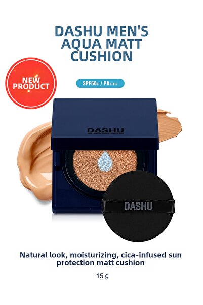Dashu Natural Finish, Moisturizing, Cica-Containing Matte Cushion Mens Aqua M...