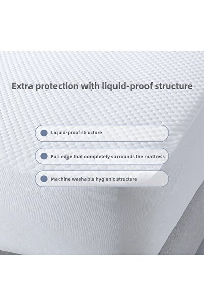 Melis Home مرتبة قطنية مقاومة للسوائل بأربعة زوايا