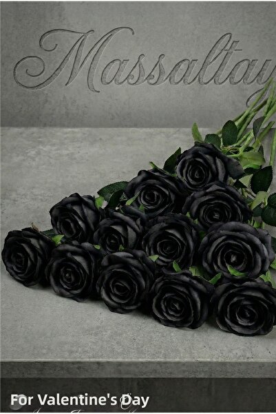 Massaltay زهرة الورد المخملية |   هدية لعيد الحب |   وردة زخرفية اصطناعية