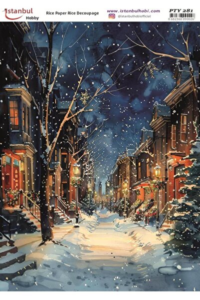 İstanbul Hobi Brass Decopage Paper 30X42Cm Pty-281 New Year