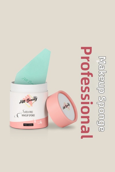 Hill Beauty Turkey Professional Makeup Sponge Non-Latex 2 Cut Mint