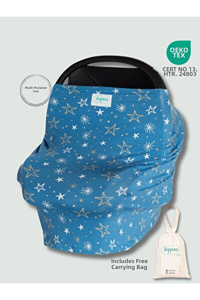 Zuppers Functional Stroller and Nursing Cover - Star - Pouch Bag Gift