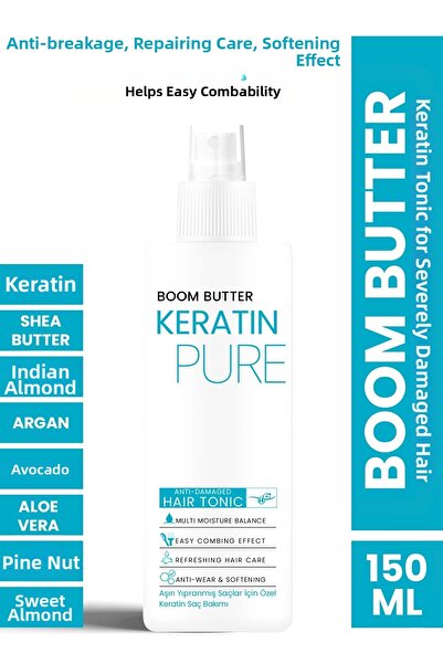BOOM BUTTER Keratin Tonic for Excessive Damaged Hair 150ML