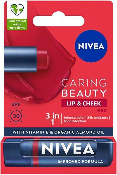 Hype Store كريم العناية بالشفاه باللون الأحمر SPF30، 4.8 جرام، ترطيب لمدة 24 ...