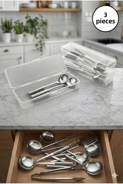 Mim Life Colander Ladle Serving Sets Storage Box 3 Pieces