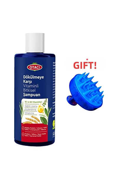 Otacı Anti-Shedding Vitamin Herbal Shampoo 300 ml (with Scalp Massager Gift!)