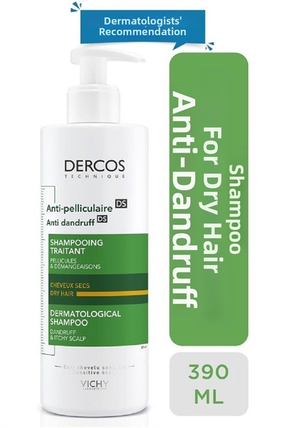 Vichy Dercos Anti-Dandruff 390 ml - Anti-Dandruff Shampoo for Dry Hair