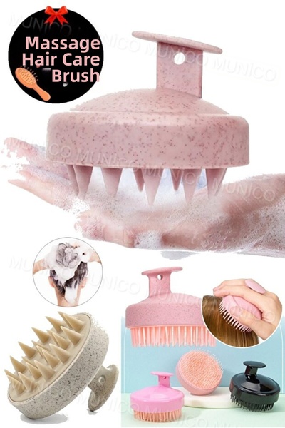 ShineShop مشط شامبو سيليكون لتدليك فروة الرأس