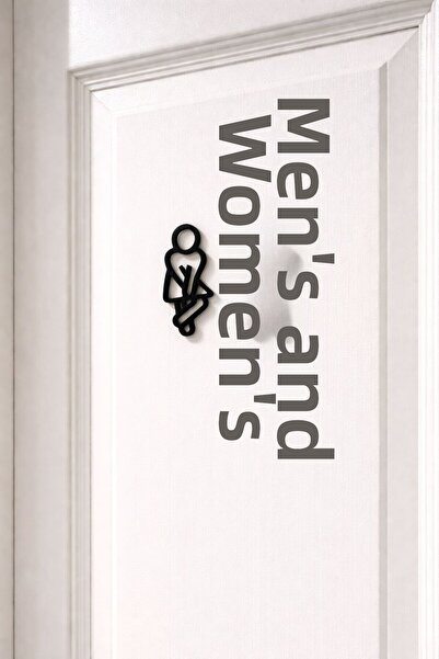 Günyan Store Wc Door Sign – Men Women Toilet Sign |   Minimalist Door Ornament