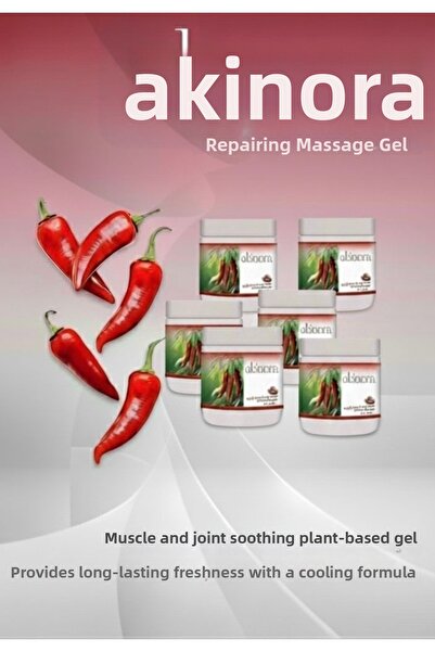 Akinora جل التدليك بالفلفل الأحمر - كريم العناية المركزة مع تأثير التدفئة الإ...