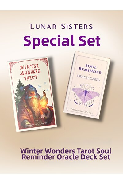 Lunar Sisters مجموعة خاصة: تاروت عجائب الشتاء وورقة التنبؤ للتذكير بالروح