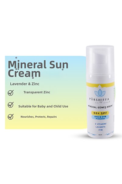 Pürshiffa كريم الشمس المعدني (50+SPF) 50 مل