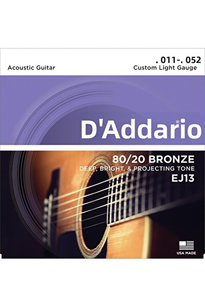Daddario D'Addario Ej13 Phosphor Bronze Series Acoustic Guitar Strings Set (C...