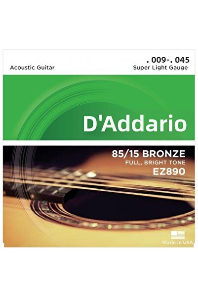 Daddario D'Addario Ez890 Ez Series Acoustic Guitar Strings Set (Super Light -...