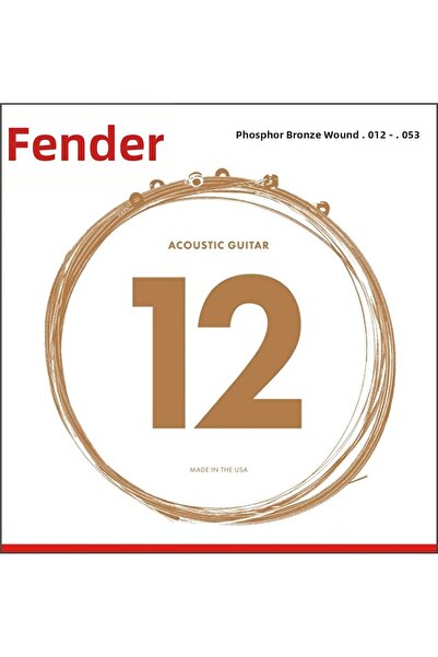 FENDER 0730060403 أوتار جيتار أكوستيك من البرونز الفوسفوري (12-53) |   مجموعة...
