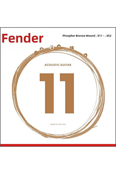 FENDER 0730060405 أوتار جيتار أكوستيك من البرونز الفوسفوري (11-52) |   مجموعة...