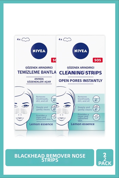 NIVEA Siyah Nokta Temizleyici Burun T-Bant, Gözenek Arındırıcı, Derinlemesine...