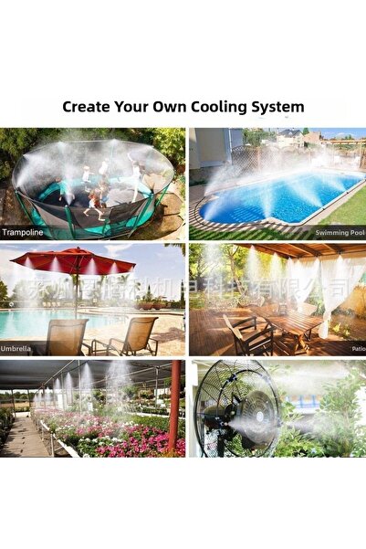 Epilons نظام تبريد وترطيب للري بالشرفة والشرفة والكاميليا بطول 10 أمتار