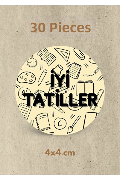 One Little Happiness 30 de bucăți autocolant adeziv cu scrisul „Sărbători bun...